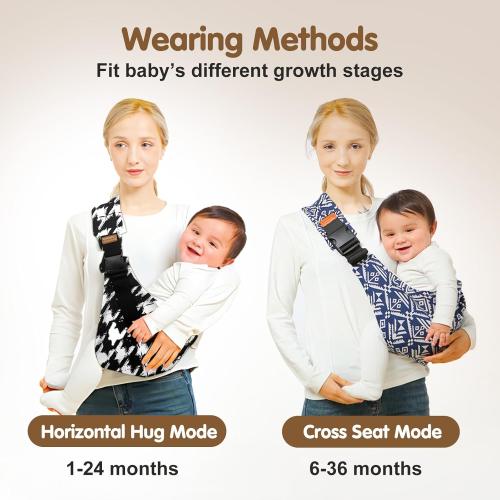 yemyig Baby Sling Carrier,Toddler Carrier, 2024 New Baby Carrier Newborn to Toddler,Portable Lightweight Non-Slip Hip Seat Carrier 10-30lbs(Square)