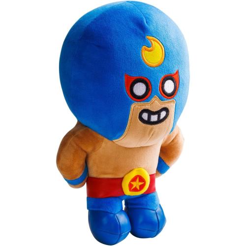 P.M.I. Brawl Stars Plush | 8-Inch Soft & Huggable Stuffed Toy | Collectible Plushie of Leon, El Primo, Colt, or Spike Mystery Pack at Random | Official Licensed Brawler Plush for Fans & Kids