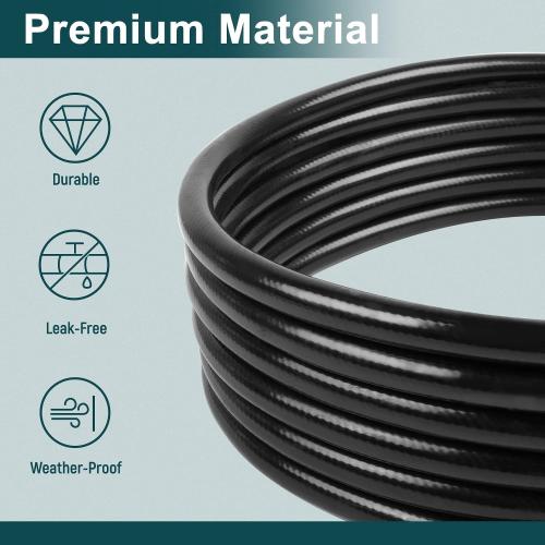 GASPRO 20ft RV Propane Quick Connect Hose - Low Pressure Extension Hose with 1/4 Disconnect Fittings - Ideal for Gas Grills, Griddles, Stoves, Fire Pits