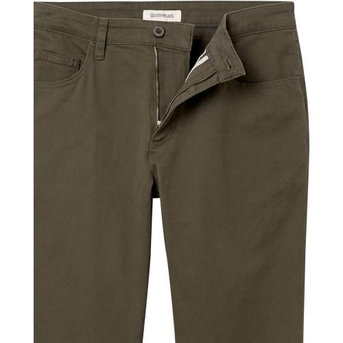 Size 33W X 28 L Color Olive Amazon Essentials Men's Straight-Fit 5-Pocket Comfort Stretch Chino Pant (Previously Goodthreads)