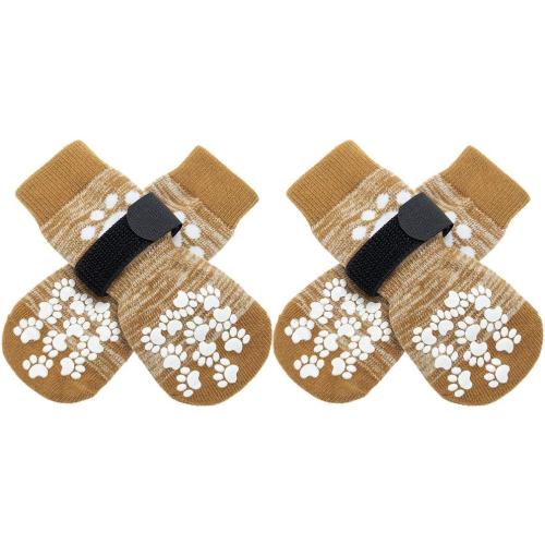EXPAWLORER Anti Slip Dog Socks to Prevent Licking Paws, Dog Shoes for Hot Pavement, Dog Booties for Small Medium Large Senior Dogs, Traction Control Boots & Paw Protectors for Hardwood Floors
