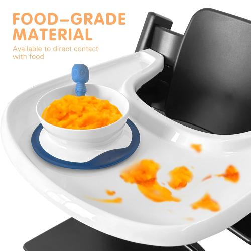 High Chair Tray   High Chair, Food Contact Grade Replacement Tray with Powerful Suction Surface Compatible with Tripp Trapp Tray