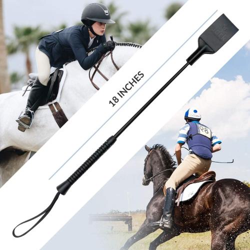 2 pack Premium Riding Crop Horse Whip for Equestrian Sports