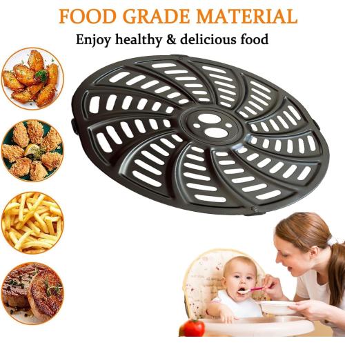 5QT Air Fryer Crisper Tray for Gourmia GAF556 GAF566 GAF536 Air Fryers, Premium Air Fryer Grill Crisper Plate Rack Grill Pan Insert Grate Grid Shelf for Gourmia 5QT Air Fryers, Dishwasher Safe