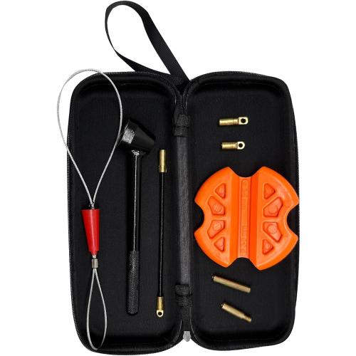 6MM 500FT Fish Tape Fiberglass Reel Stand Duct Rodder Cable Puller Rod Continuous Cable Running Rod