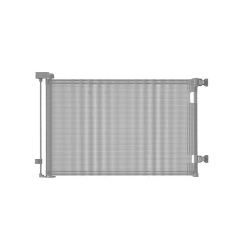 Retractable Baby Gates, Mesh Dog Gate for Doorways, 33.6 Tall, Expands to 55 Wide,Pet Safety Essential Fit for Baseboards, Wide Toddlers Gates for Hallways, Indoor & Outdoor,Grey