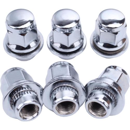 12x1.5 Lug Nuts 20 Pcs Chrome Closed End Mag Style Lug Nuts with Washer 13/16 (21mm) Hex Compatible with Toyota Camry/Corolla/Tacoma Lexus