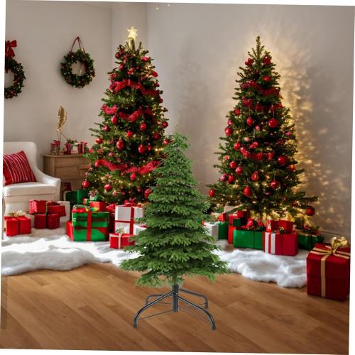 35cm Artificial Christmas Tree Stand Holder Base Sturdy Metal Construction for Storage Blackish Green