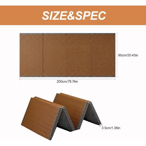 Japanese Tatami Mat, Tatami, Rug, Foldable Mattress, Roll up Rug, Japanese Floor Mattress, Floor Sleeping Japanese Futon Mattress, Meditation Yoga, Zen‼️light dirt‼️