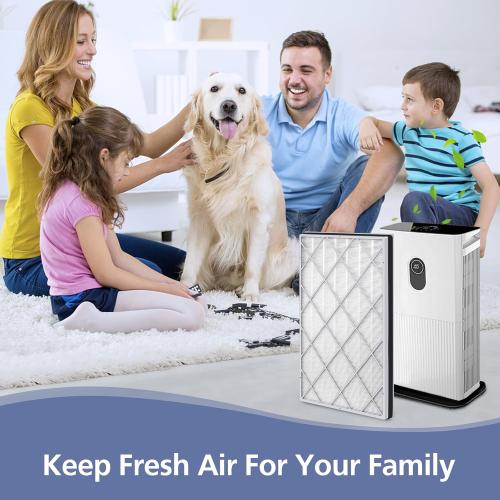 HE601 H13 True HEPA Replacement Filt-er Compatible with Shark Air Purifi-er 6 (HE601 & HE602), #HE6FKPET, True HEPA for Shark HE601 Air Purifi-er Filt-er Replacement, 1 Pack