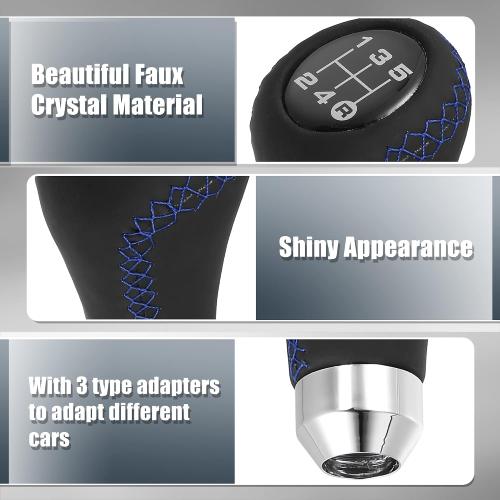X AUTOHAUX 5 Speed Auto Gear Shift Knob for Automatic and Manual Vehicle
