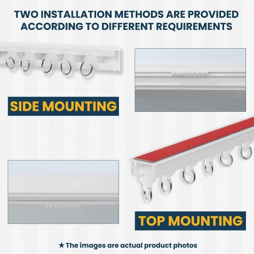 AJAZZ 100% Blackout Magnetic Door Curtain Patio Door Curtain Invisible Folding Door for Bedroom Living Room Accordion Doorway Sets Included Tracks (1 Pack, 72W x 79 L, White)