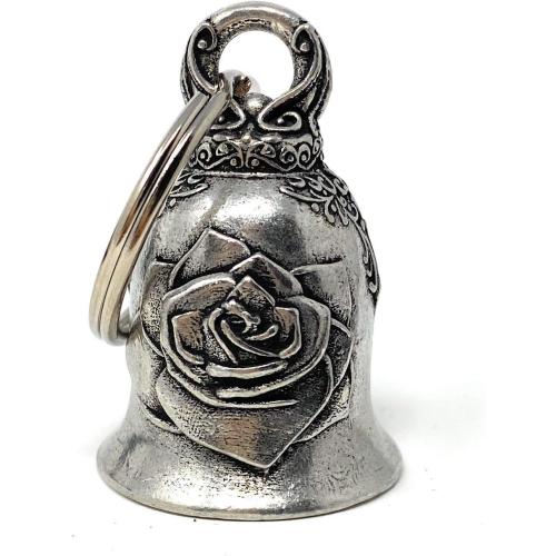 Bravo Bells Rose Bell - Biker Bell Accessory or Key Chain for Good Luck on The Road