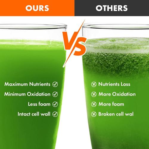 Masticating Juicer Attachment for KitchenAid Stand Mixer, Cold Press Juicer Machine, Slow Masticating Juicer Attachment with Dual Feed Chute, For KitchenAid Mixer Attachments by Gvode