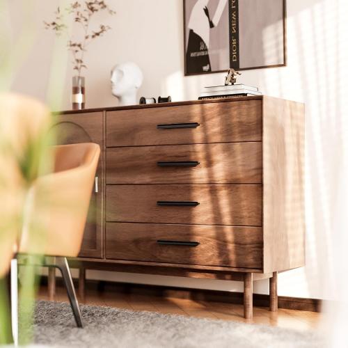 Cobbe Elite 10 Pack Elegant Matte Black Cabinet Pulls, 3 Inch Hole Center, Handles for Kitchen Bathroom Cabinets and Drawers