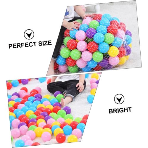 80pcs Plastic Boy Girl Ocean Balls Boys and Girls Outdoor Toys Play Balls for Years Old Random Color