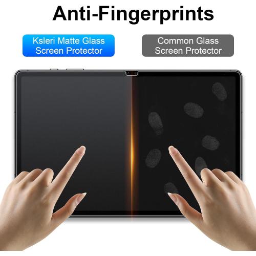 2 Pack for Samsung Galaxy Tab S10 Lite / S10 FE / S9 FE 10.9” / Galaxy Tab S9 11” Matte Glass Screen Protector (Not Privacy) Anti Glare Anti Fingerprint Tempered Glass with Alignment Frame