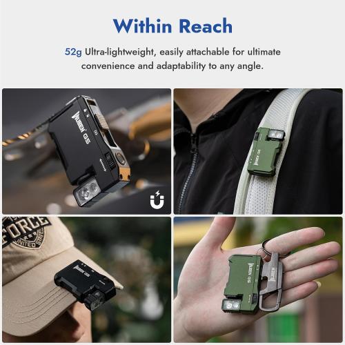 WUBEN G5 Rechargeable EDC Flashlight, Mini Flat Bright Small Flashlight