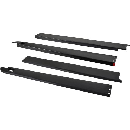 KEWISAUTO Bed Side Rail Cap Cover W/Stake Holes for 2009-2018 Dodge Ram 1500 with 5'7 Bed, Black Truck Right & Left Side Bed Rail Protector for 2009-2018 Dodge Ram 1500 Accessories