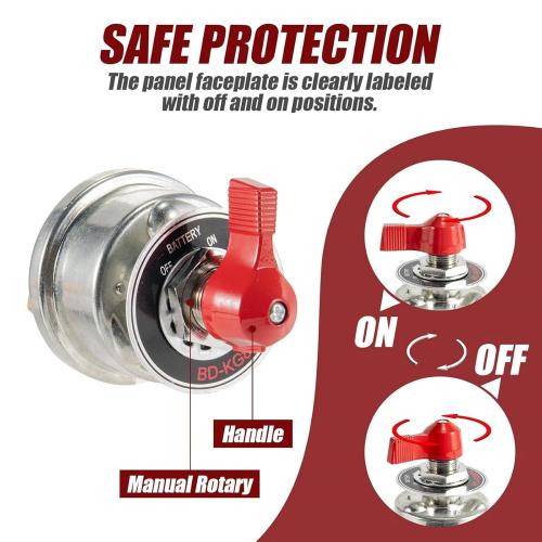 300A High Current Master Battery Disconnect Switch for Car Vehicle RV Truck