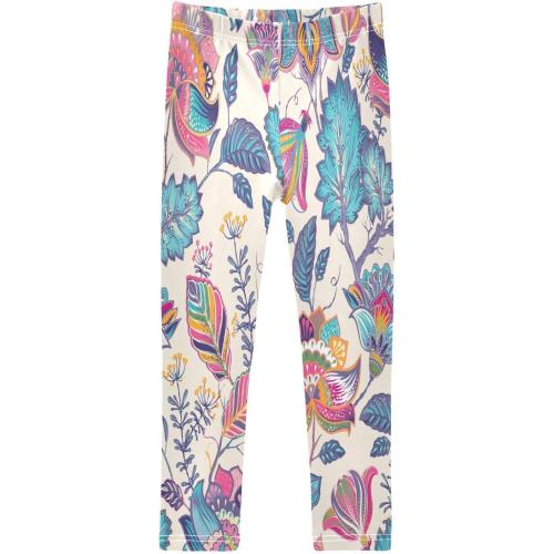 Girls Leggings Soft Comfortable Kids Pants for Yoga Dance Workout Toddler Teens Size 4-10T