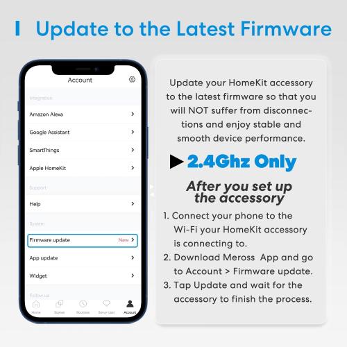 Black Outdoor Smart Plug, meross Outdoor Wi-Fi Outlet with 3 Independent Sockets Compatible with Apple Homekit, Alexa and SmartThings, Voice & Remote Control, Timer, 2.4 GHz only,Black