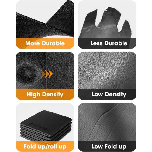 Walking Pad Mat for Carpet, Treamill Mat for Hardwood Floors, High Density, 1/4 Thickness, Folable, Floor Protection for Bike, Elliptical, Treadmill