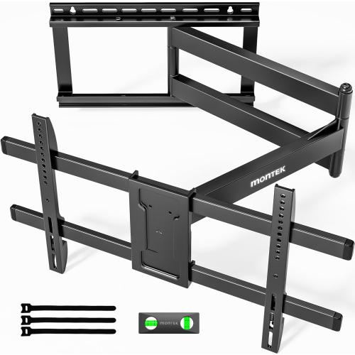 monTEK Long Arm TV Wall Mount for Most 43-80 Inch TVs, 42 Inch Long Extension TV Mount Swivel and Tilt, Full Motion Wall Mount Tv Bracket Fit Max VESA 600 x 400mm, Up to 110 lbs, 16”,18” Studs