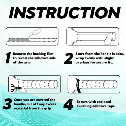 AMA SPORT Pickleball Paddle Grip Tape 2 Pack Pickleball Overgrip Replacement Grip Wrap for Pickleball Rackets Anti-Slip Grip Ridge Easy Installation and Long-Lasting Performance