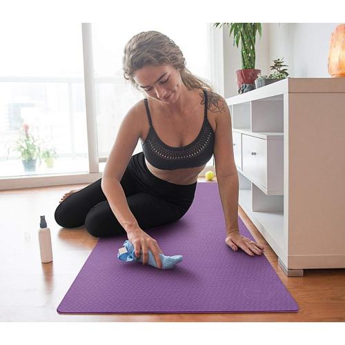 IUGA Yoga Mat Non Slip Anti-tear Pilates Mat Eco Friendly Hot Yoga Mats Thick for Workout & Exercise(72x 24x 6mm)