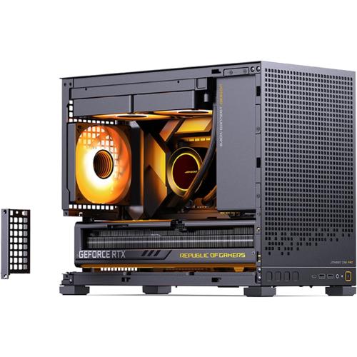 JONSBO D32 PRO Micro-ATX PC Case,High Compatibility Mini Desktop Case,A/B Mode for MB, Support MATX Back-Connect/BTF MB,365mm GPU/240AIO/163mm Air Cooler,ATX/SFX PSU, USB3.2 PC Gaming case,Black