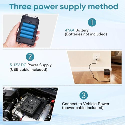 Ultrasonic Pest & Rodent Mouse Squirrels Repellent, Plug-in Electronic Rat Bat Bug Spider Repeller, Battery Operated Deterrent Control Mice for Car Engines, Replace Mouse Traps Indoor, Outdoor 2 Pack