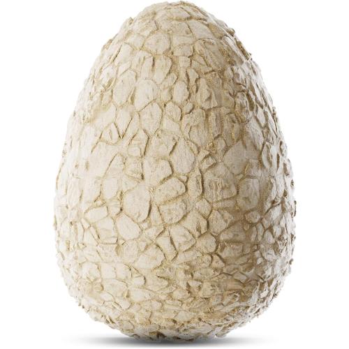 Dan&Darci Jumbo Dino Easter Egg - Unearth 12 Unique Large Surprise Dinosaurs in One Giant Filled Egg -Easter Gifts for Kids - Discover Dinosaur Archaeology Science STEM Crafts Gifts for Boys & Girls