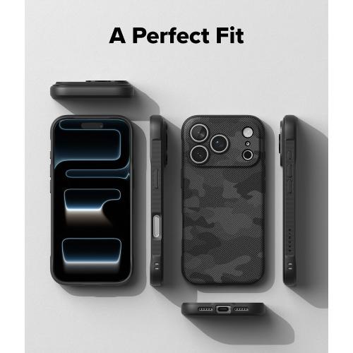 Ringke Onyx for iPhone 17 Pro Max Case, [Compatible with MagSafe] Oil & Dirt Resistant, Individual Lens Covers for Cameras, Non-Slip Enhanced Grip Lightweight Cover - Magnetic Camo Black