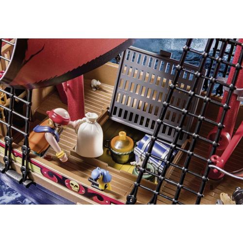 Playmobil 70411 Pirates Large Floating Pirate Ship with Cannon