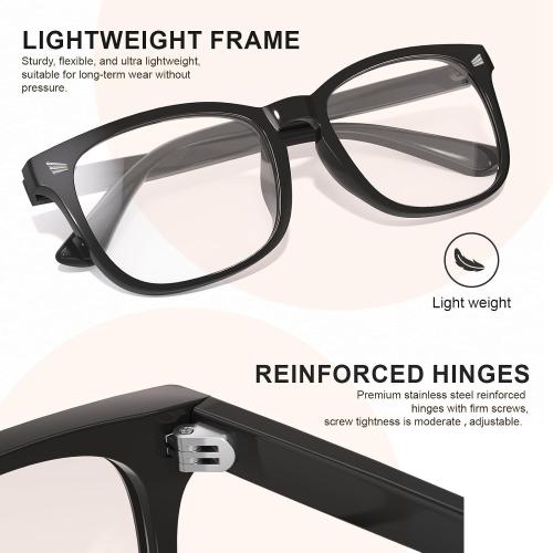 2 pack...hunsquer Blue Light Glasses for Woman/Men Computer Blue Light Glasses