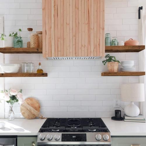 QEEIG Bathroom Floating Shelves for Wall - 15.7 Wall Mounted Shelf Over Toilet Farmhouse Home Decor Display Bookshelf Small 15.7 x 6.7 inch Set of 2, Rustic Brown (008-40BN)