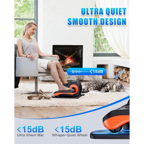 Putnen Under Desk Elliptical Machine, Electric Elliptical Leg Exerciser for Seniors with 12 Adjustable, Portable Quiet Elliptical Exercise Machine, Seated Pedal Exerciser with Remote Control