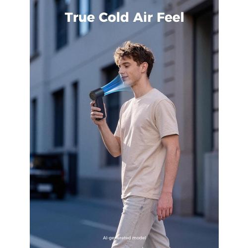 Aecooly Misting Portable Fan, Spray Cooling Handheld Fan,14.4°F Drop in 10s