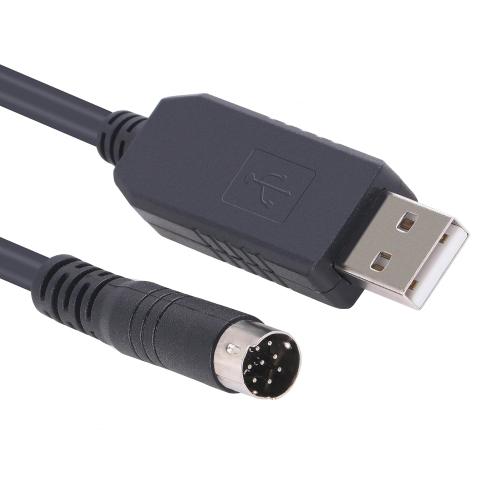 USB Programming Cable for Kenwood TM-V71 TM-V71A TM-V71E TM-V71G TM-D710 PG-5G PG-5H, RS232 Serial USB to Mini Din 8P