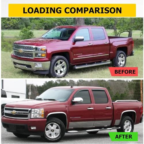 Window Visor Wind Deflectors for 2007-2014 Chevy Silverado/GMC Sierra 1500/2500HD/3500HD Crew Cab & Yukon XL/Suburban/Avalanche,Rainproof Sunproof Protective Replacements Rain Guards 94515