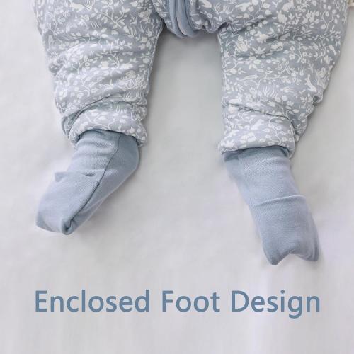 Mosebears Baby Sleep Sack with Legs,Cotton Baby Sleep Sack for Toddler Thicken 2.5 TOG