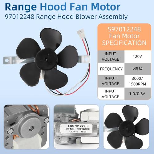 S97012248 97012248 Range Hood Fan Motor BP17 Replacement Part