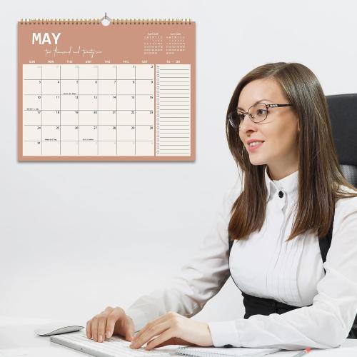 2026 Wall Calendar 12 Months, Wall Calendar from January 2026 to December 2026, Large Hanging Calendar with Thick Paper, Perfect for Home and Office Monthly Organizing & Planning, 14 x11