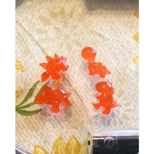 Silicone Gummy Molds Candy Molds with 3 Droppers - BPA Free Nonstick Chocolate Molds Including Mini Dinosaur mold - Pack of 3 for 120 Gummies