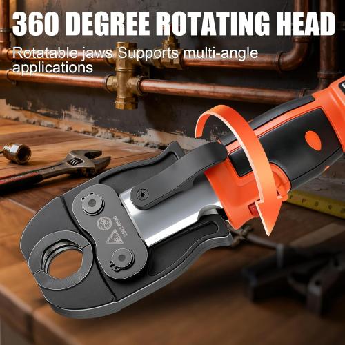 HZLZRZ Pro Press Tool with 1/2, 3/4, 1Pro Press Copper Crimper Tool with 12-Ton Hydraulic Power, Apply US Standard Copper Pipe or Stainless Steel Tube, Suitable for Plumber