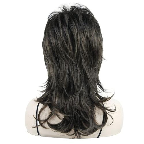 Wiginway Long Shaggy Layered Hair Natural Straight Wavy Shags Wig Soft Syhthetic Hair (Lt Chestnut Brown)