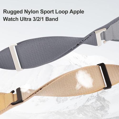 Alpine Loop Compatible with Apple Watch Ultra 3/2/1 Band 49mm 45mm 44mm 42mm 41mm 40mm 38mm 46mm Women Men, Nylon Band Sport Loop Adjustable Wristband for iWatch Series 11 10 9 8 7 6 5 4 3 2 1 SE