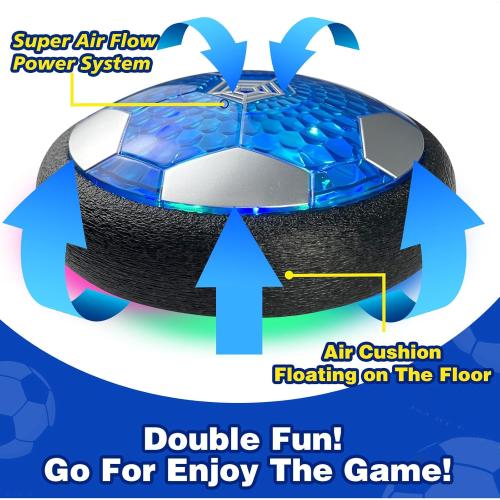 Foneso 2 in 1 Hover Soccer Ball Set for 3 4 5 6  Year Old Boy Birthday Gift