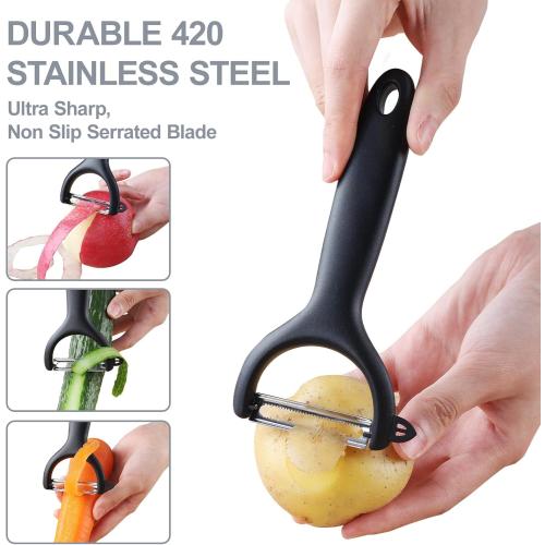 SupMaKin Safe Mandoline Slicer for Kitchen, Vegetable Food Potato Chip Slicer Maual Adjustable Thickness, Chopping Artifact Fast Veggie Salad Chopper Light Gray